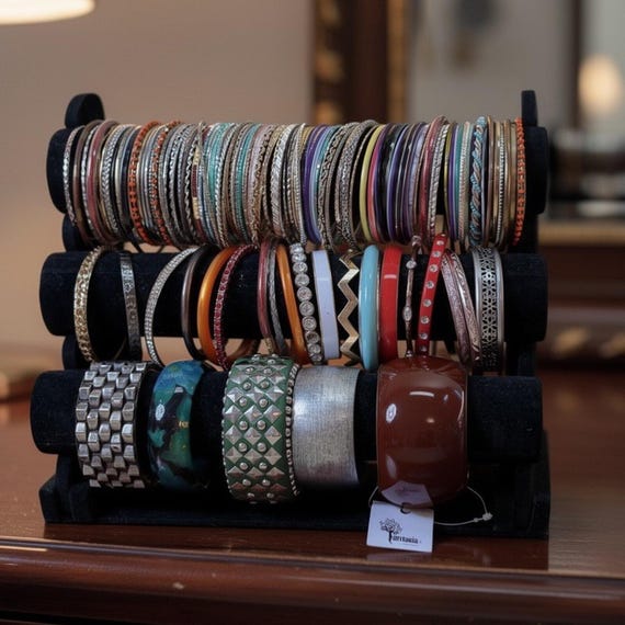 Bulk Lot 130 Bangle Bracelets Stackable Bracelet … - image 1