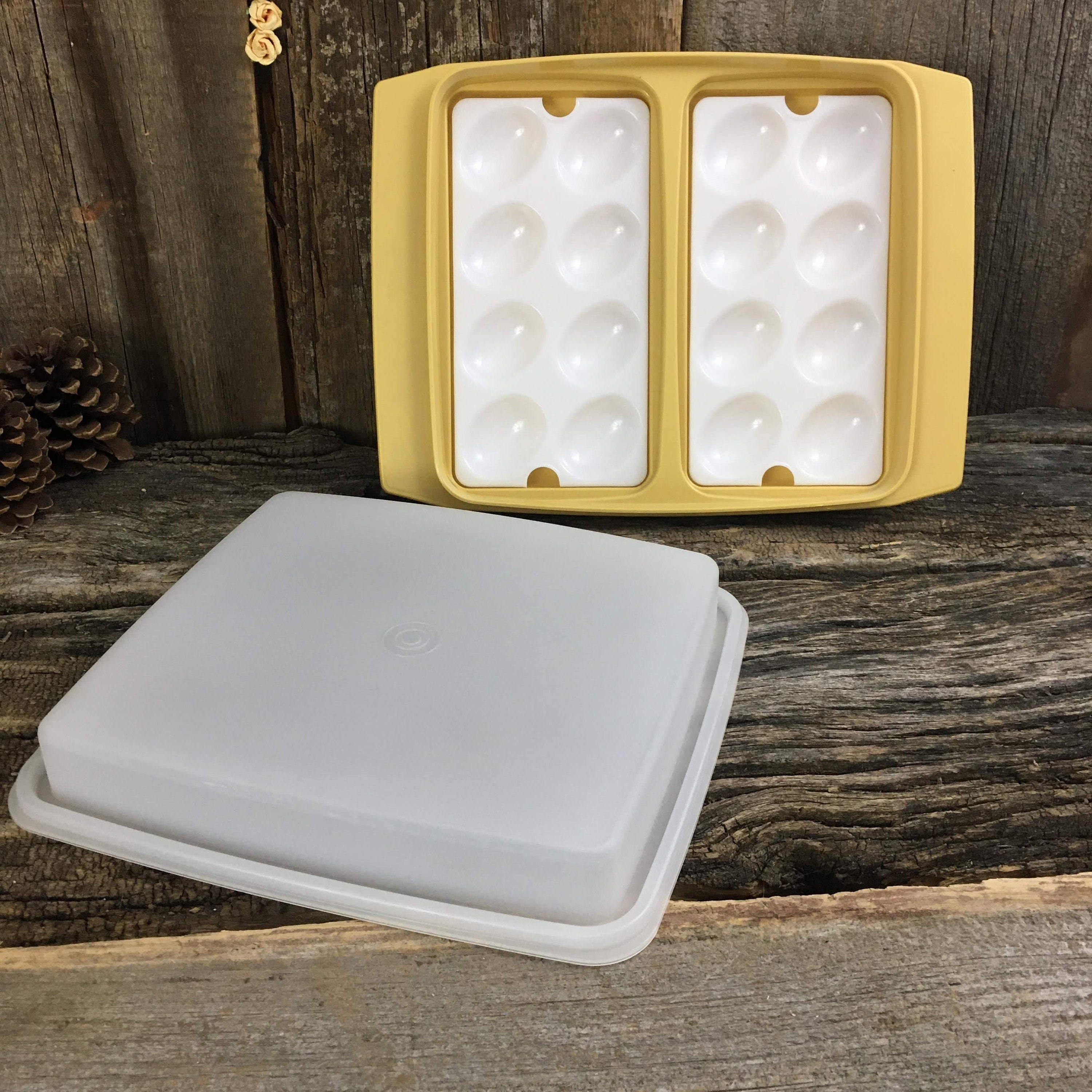 Vintage Tupperware deviled egg carrier, deviled egg holder, Tupperware