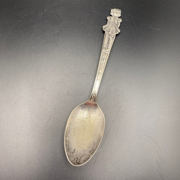 Vintage Betty Lou spoon carlton silverplate, Betty Lou Spoon, Vintage unique spoon, Carlton Silver plate Betty Lou Spoon, girl spoon