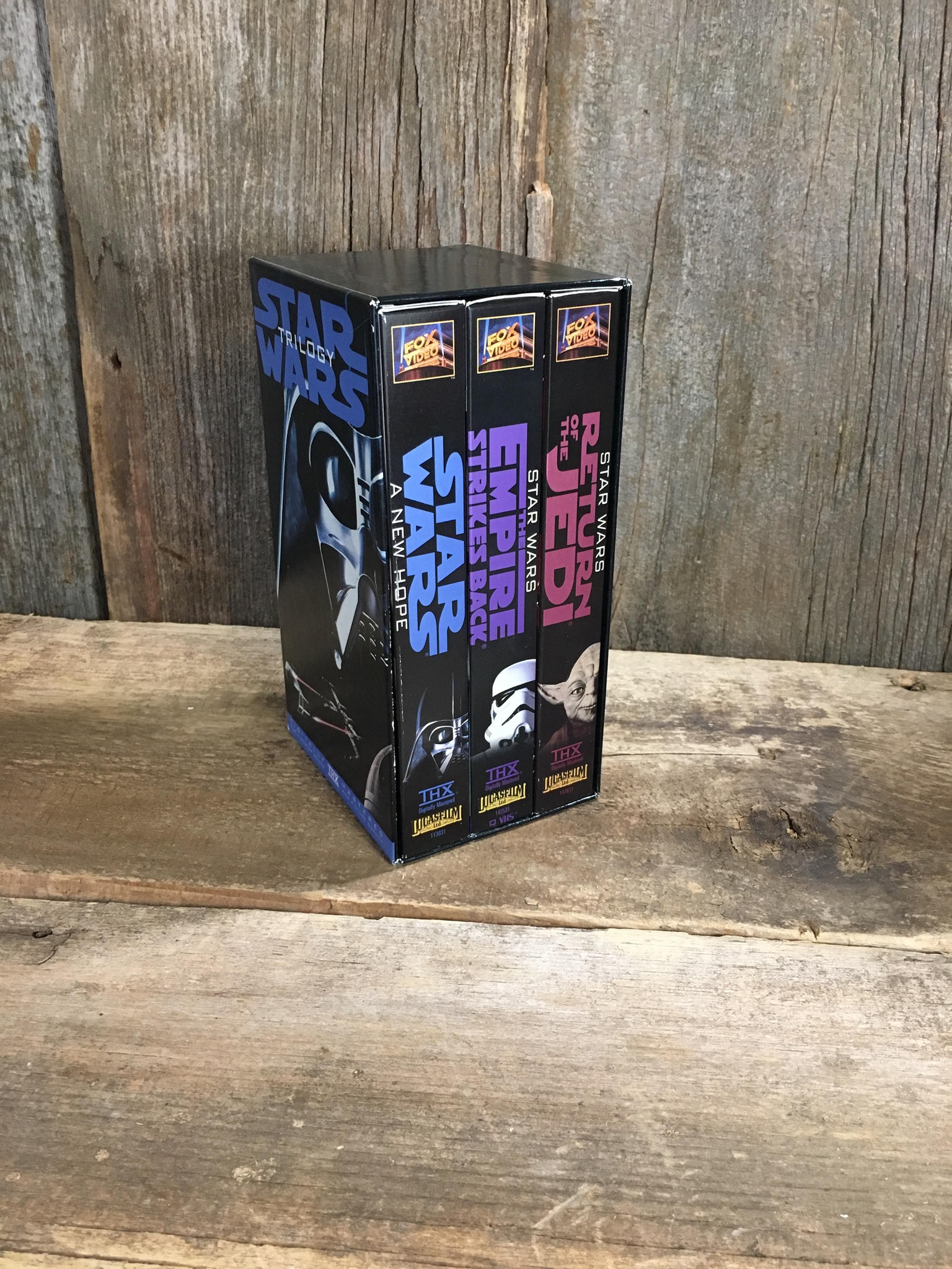 Stars Wars Trilogy Box Set Of Star Wars Vhs Star Wars A - 