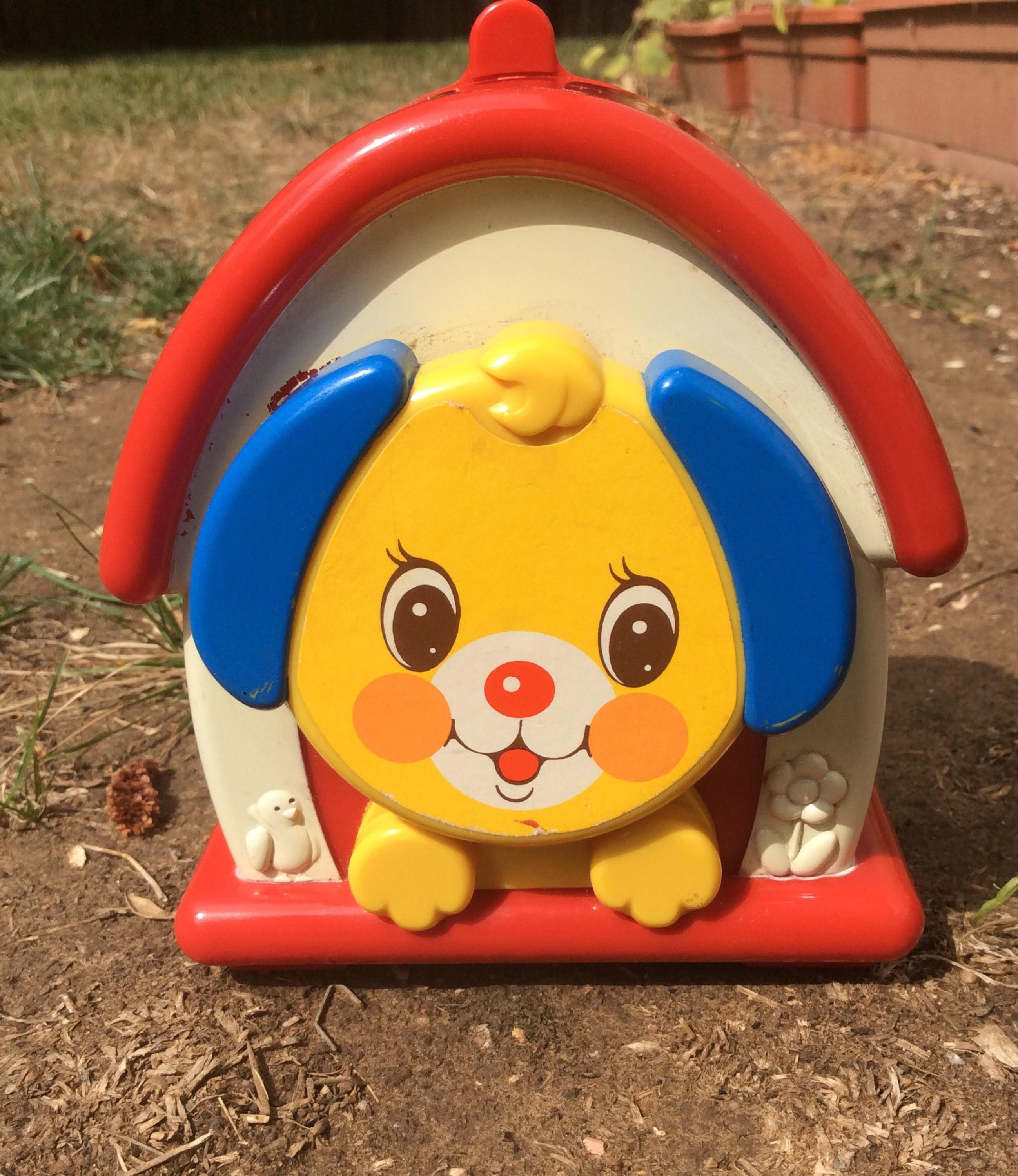 Vintage Kiddicraft puppy dog that barks and plays How mush