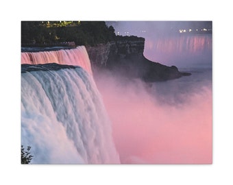 Niagara Falls in Pink - Canvas Print