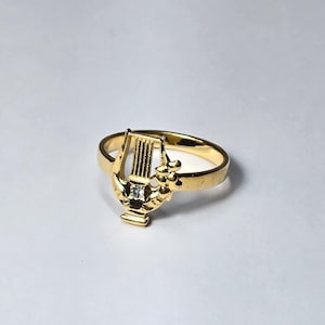 14K Gold Venti Lyre der Himmel Ring
