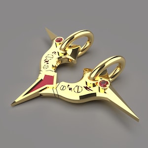 14K Briar Pillory Pendant with Garnets - League of Legends Fanart