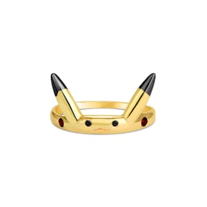Geek Anime Bunny Ring- 14K Yellow Gold