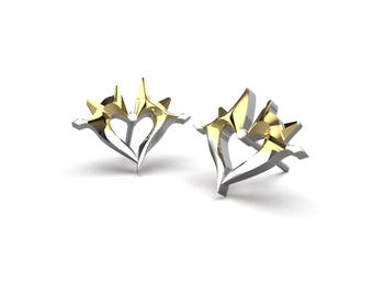 Prestige Evelynn High Noon Allure Silver Heart studs