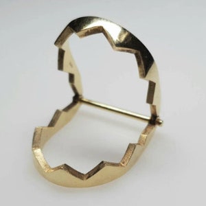 Golden Bear Trap Ring- Solid Chunky Punk Ring