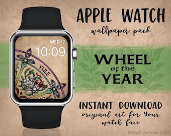 Pagan Wheel of The Year Apple Watch Wallpaper (Digital Download)