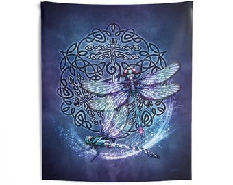 Celtic Dragonfly Wall Tapestry