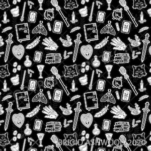 Altar Cloth | Tarot Cloth | Tarot Spread | Tarot Reading | Magick Witchy Stuff Black Scarf