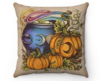 Square Pillow 20x20 - Samhain Halloween Sabbat