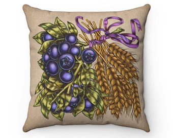 Square Pillow 20x20 - Lammas Lughnasadh Sabbat
