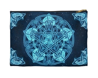 Pochette En Velours à Fermeture éclair Pour Cartes De Tarot - Design Multicolore Avec Pompon - 19,5x15 Cm
