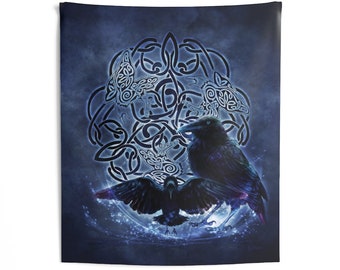 Celtic Raven Wall Tapestry