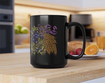 Coffee Mug Tea Cup 15oz Ceramic - Lammas Lughnasadh Sabbat