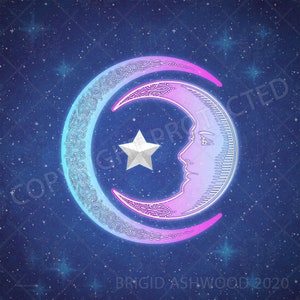Altar Cloth | Tarot Cloth | Tarot Spread | Tarot Reading | Double Crescent Moon Scarf