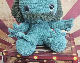 Crochet sea monster doll