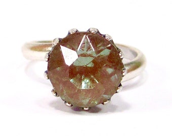 サフィレットガラスリング スターリングシルバー アンティーク 希少