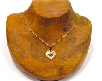 SoHo® necklace gold plated chain cherub angel God bless you good luck charm Guardian Angel &quot;Gott schütze dich&quot;