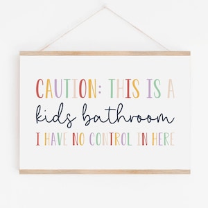 DIGITAL FILE, Kids Bathroom Printable, Kids Bathroom Wall Decor, Kids Bathroom Prints, Wall Art for Kids, Kids Room Decor, Kid Quotes, NOVA
