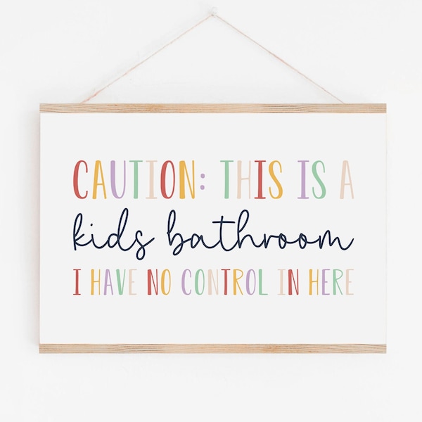 DIGITAL FILE, Kids Bathroom Printable, Kids Bathroom Wall Decor, Kids Bathroom Prints, Wall Art for Kids, Kids Room Decor, Kid Quotes, NOVA