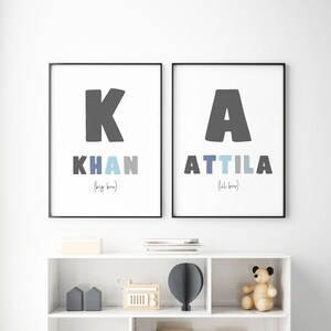 DIGITAL FILES, Name Print, Big Bro Lil Bro, Boys Room Decor, Wall Art for Boys Bedroom, Wall Art for Boys Room, Kids Room Decor