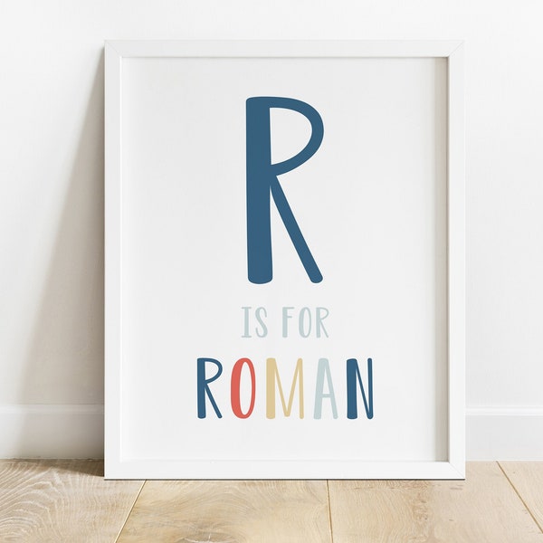 Printable Name Art for Boys - Etsy