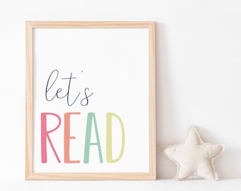 Reading Nook Print Etsy