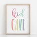 Kid Cave Printable, Kid Cave Sign, Kids Room Decor, Kids Wall Art ...