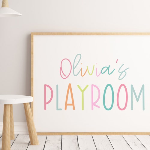 DIGITAL FILE Personalized Playroom Printable Playroom - Etsy