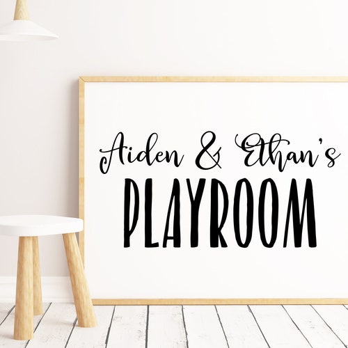 DIGITAL FILE Personalized Playroom Printable Playroom Sign - Etsy