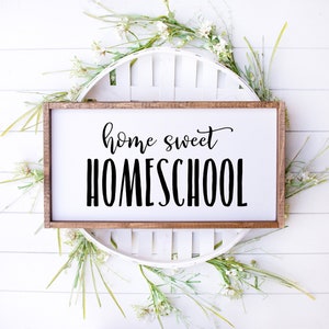 Home Sweet Homeschool Printable, Home Sweet Homeschool Sign, Classroom ...