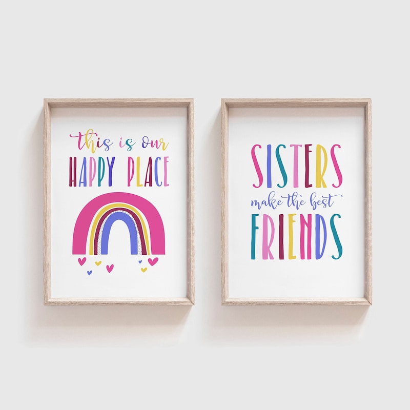 Sisters Wall Art - Etsy
