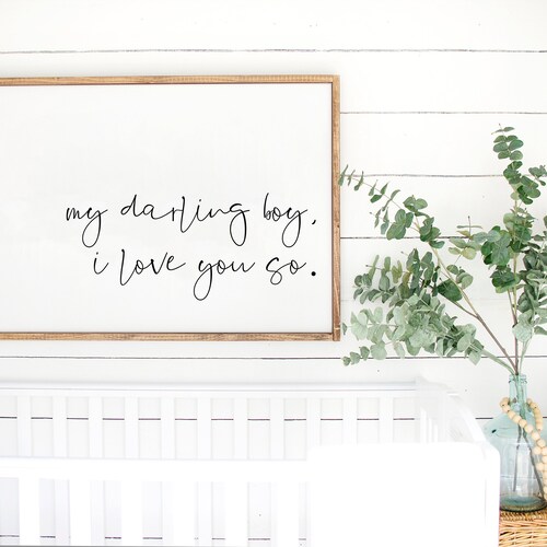 Boy Nursery Prints Printable Nursery Quote Wall Art DIY Baby Etsy