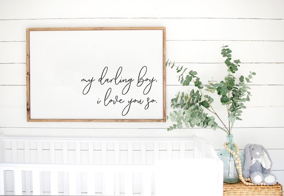 My Darling Boy I Love You So Printable Boys Nursery Decor Etsy Espana My Darling Boy I Love You So Printable Boys Nursery Decor Etsy Espana