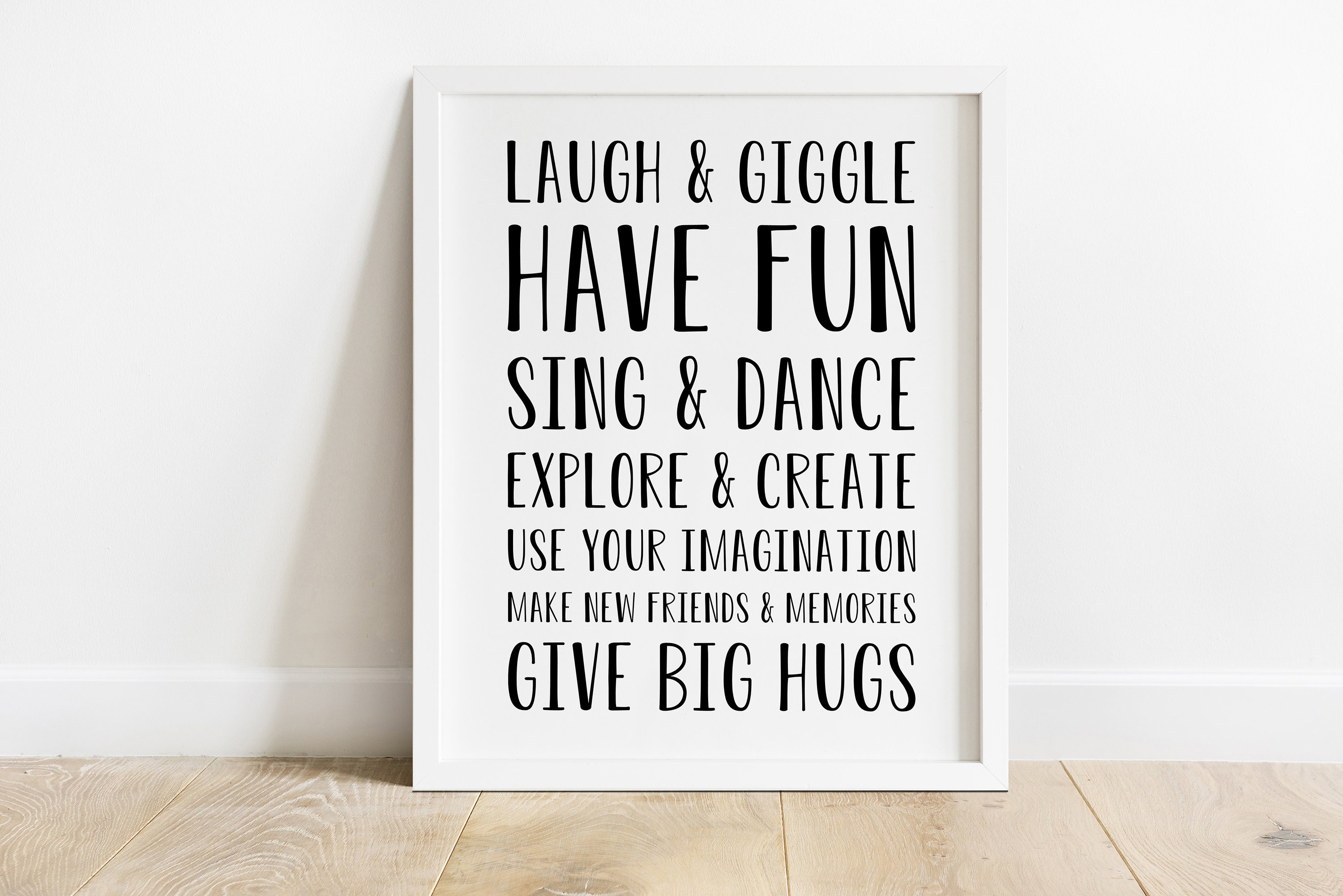 DIGITAL FILE Playroom Wall Decor Playroom Printables | Etsy