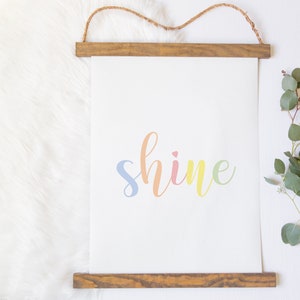 Shine Printable, Printable Wall Art, Quote for Nursery, Girl Quotes ...