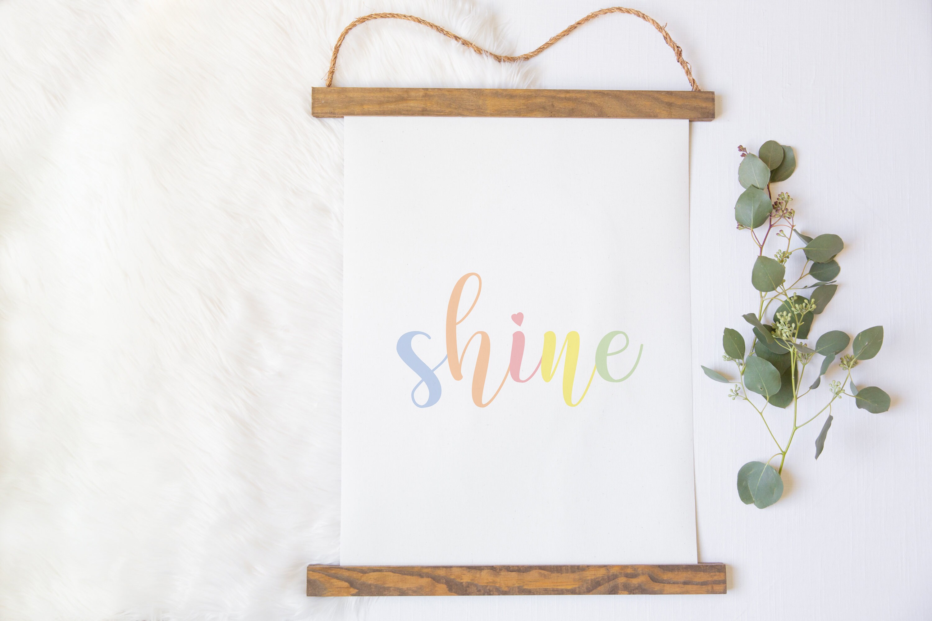 Shine Printable Printable Wall Art Quote for Nursery Girl | Etsy