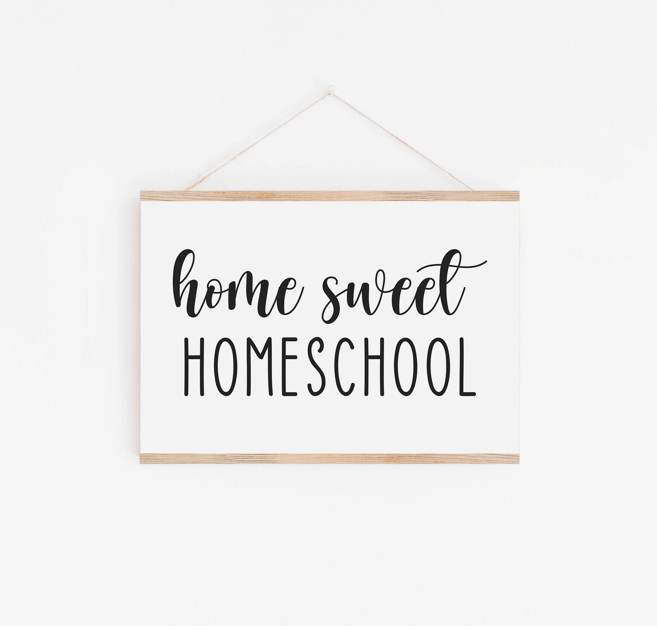 Home Sweet Homeschool Printable Home Sweet Homeschool Sign - Etsy