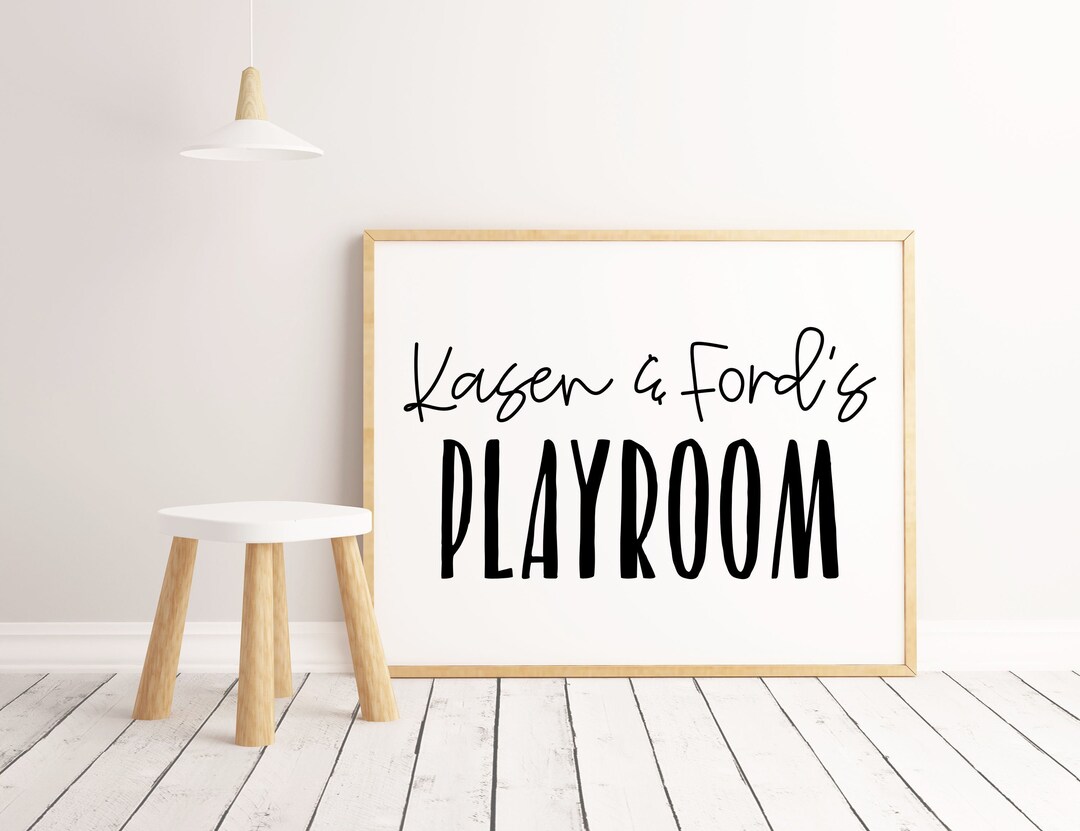 DIGITAL FILE Personalized Playroom Printable Playroom Sign - Etsy