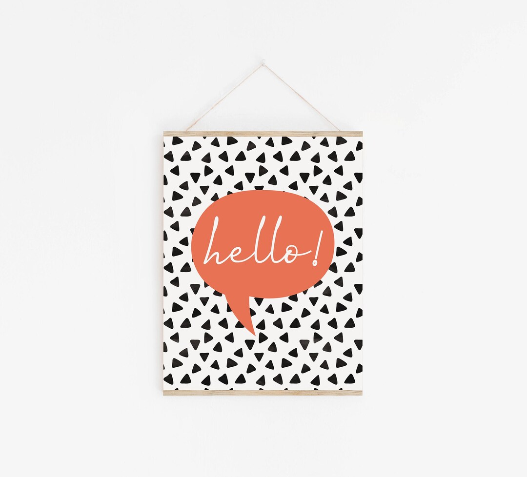 Hello Printable, Hello Print, Hello Sign, Hello Speech Bubble, Speech ...