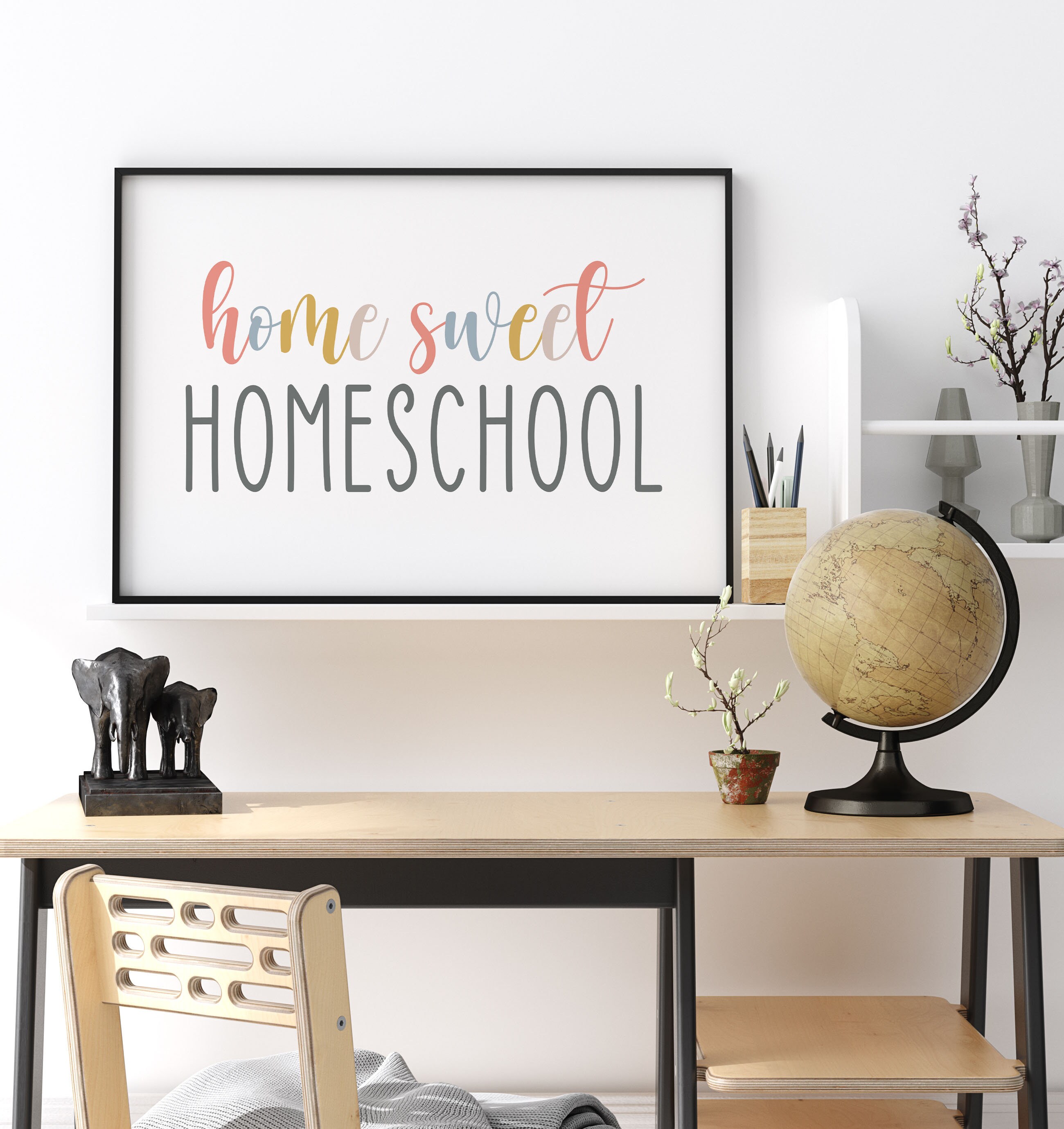 Home sweet homeschool printable home sweet homeschool sign etsy