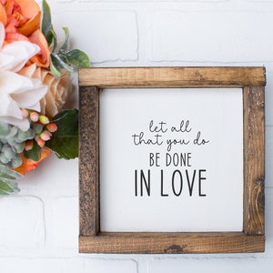 1 Corinthians 16:14, Do Everything In Love Printable, Bible Verse Wall Art, Scripture Wall Art, Christian Home Decor, Farmhouse Decor