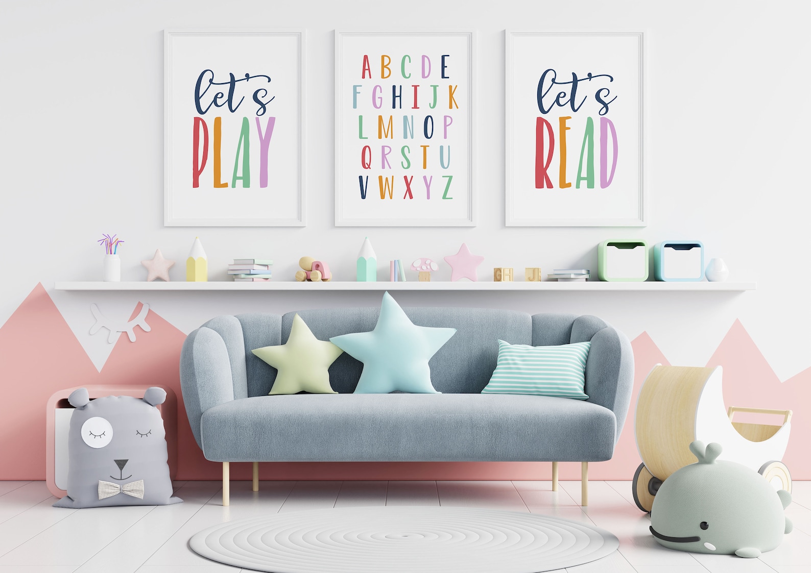DIGITAL FILES Set of 3 Playroom Prints Playroom Decor - Etsy