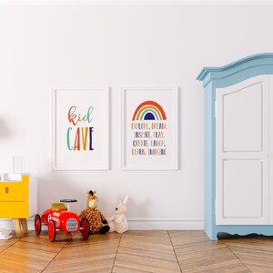 Kid Cave Printable, Kid Cave Sign, Playroom Decor, Kids Room Decor ...