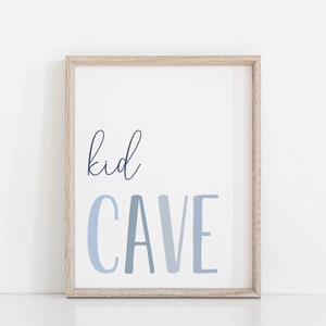 Kids Cave Printable, Playroom Decor, Kids Room Decor, Kids Wall Art ...