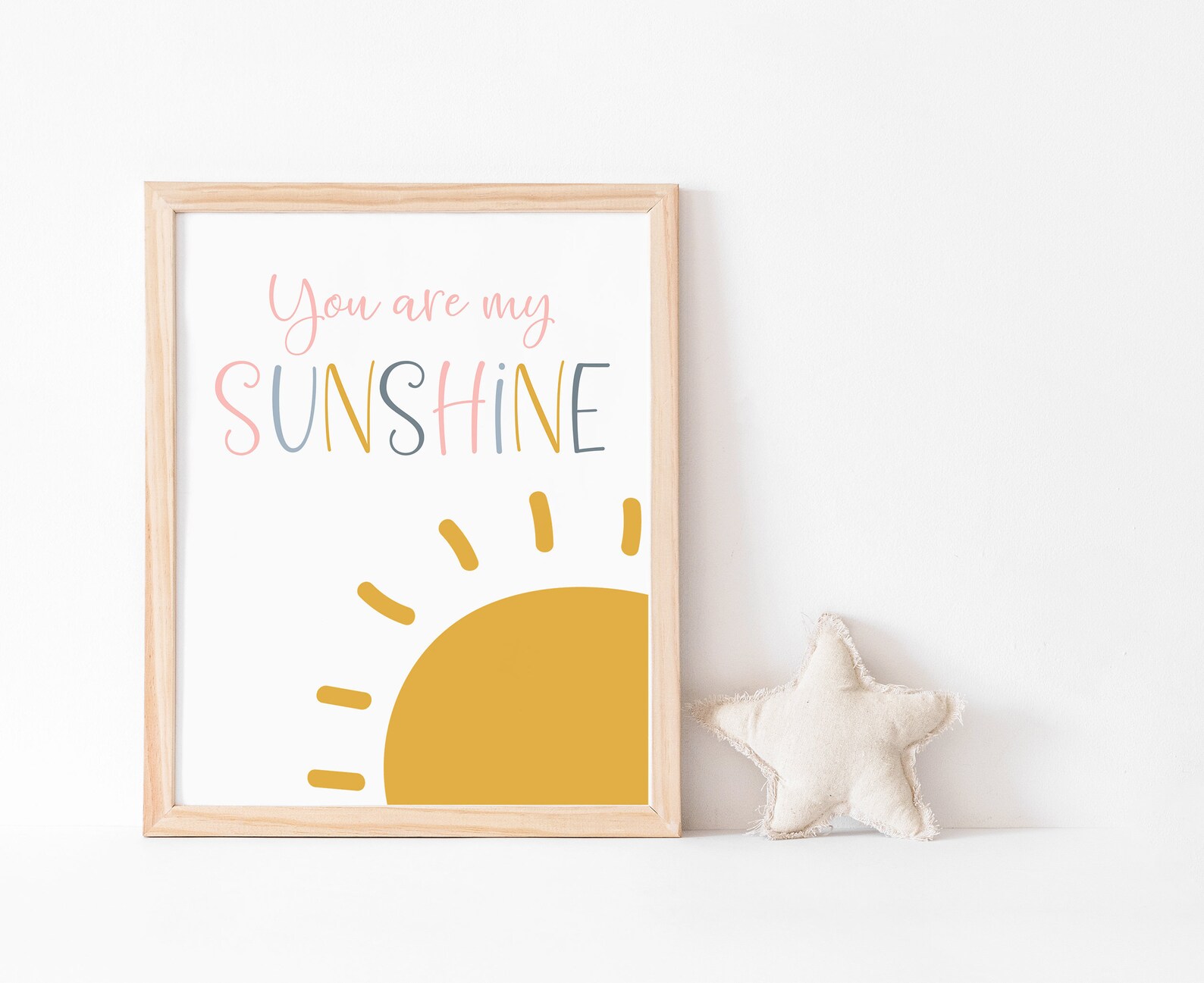 You Are My Sunshine Wall Art You Are My Sunshine Print You Etsy