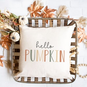 Hello Pumpkin Printable, Hello Pumpkin Sign, Hello Pumpkin Print, Fall Home Decor, Autumn Home Decor, DIY Wall Art, Digital Download image 2