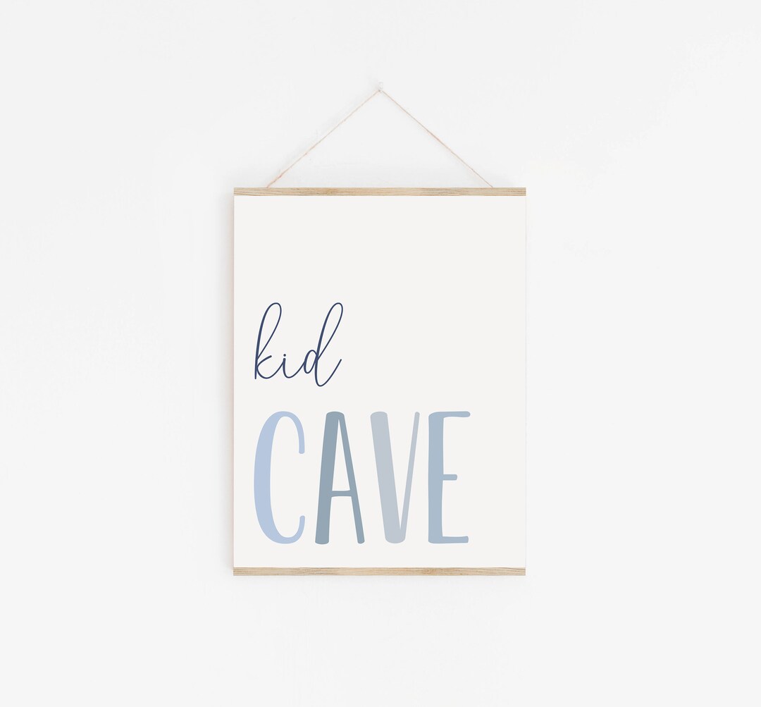 Kids Cave Printable, Playroom Decor, Kids Room Decor, Kids Wall Art ...
