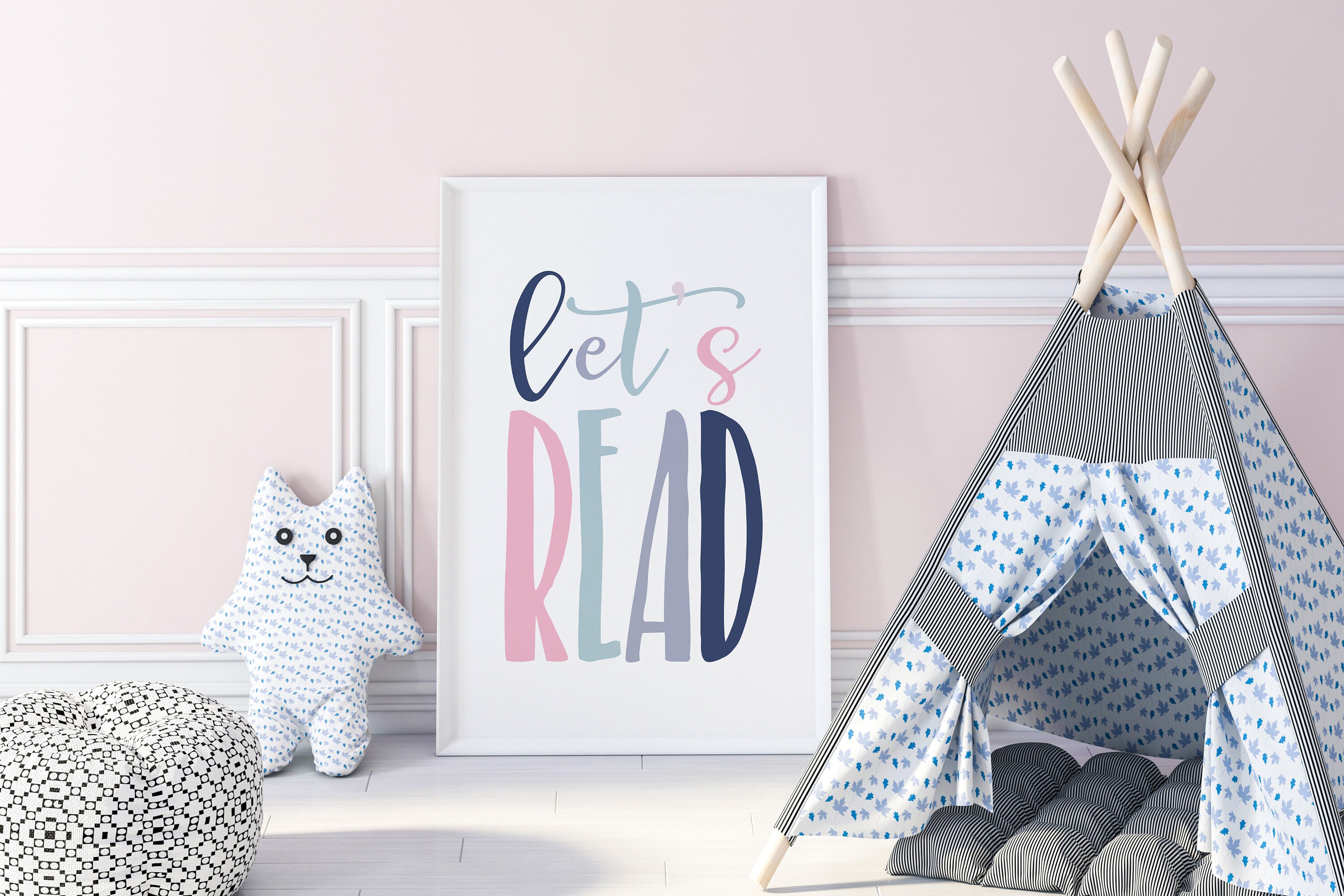 Let's Read Printable Reading Sign Classroom Printable | Etsy